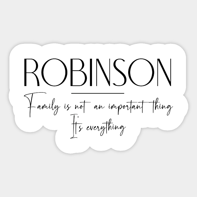 Robinson Family, Robinson Name, Robinson Middle Name Sticker by Rashmicheal